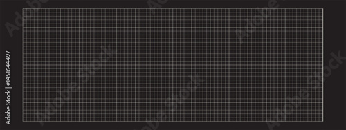Graph paper sheet with clear grid pattern. Suitable as a background or blueprint base for engineering, education, or drafting projects. Vector black and white illustration