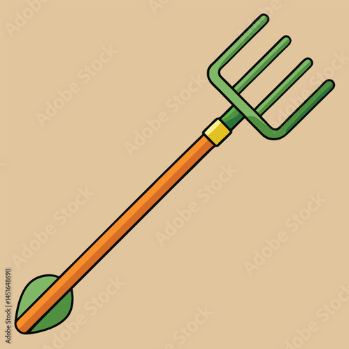 garden rake vector