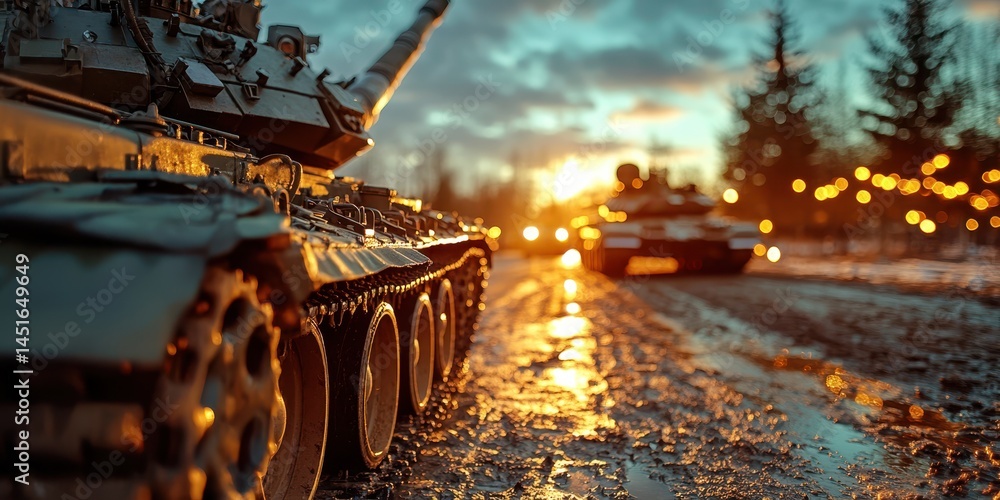 War tank banner