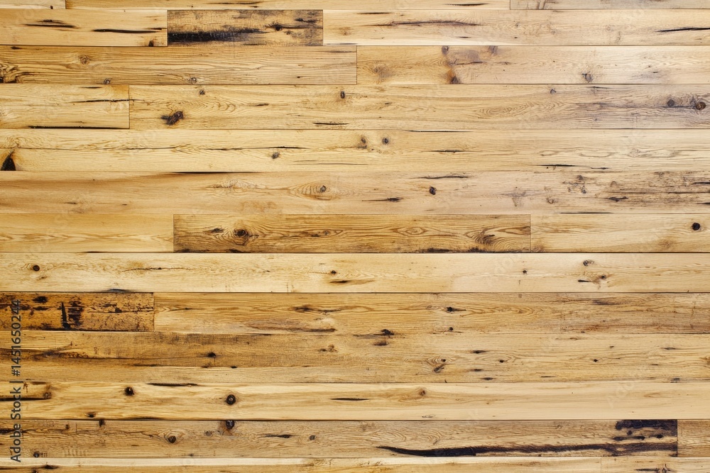 Naklejka premium Reclaimed wood plank flooring