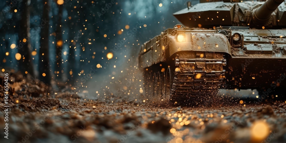 War tank banner