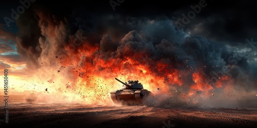 War tank banner