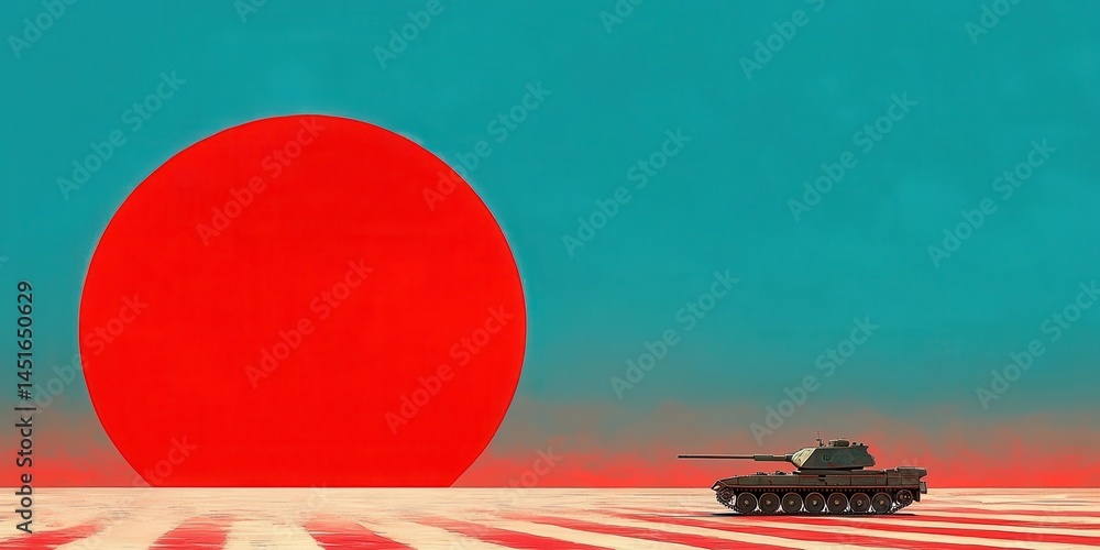 War tank banner