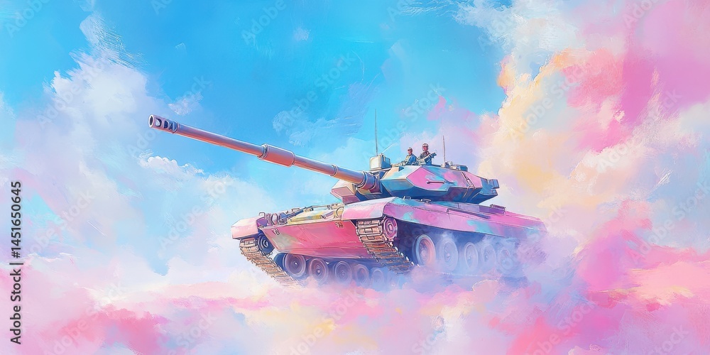 War tank banner