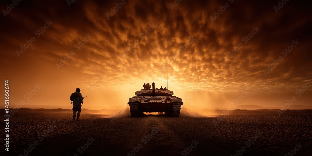 War tank banner