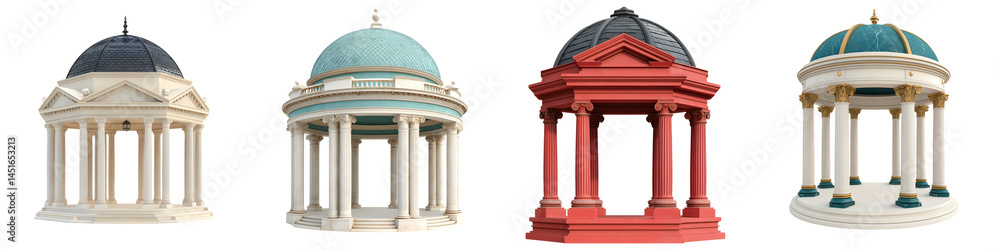 Obraz premium Iconic historical architectural structures for tourism