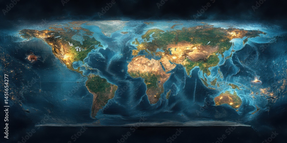 World Map Banner