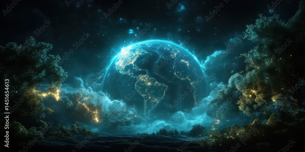 World Map Banner