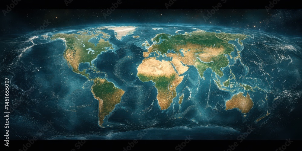 World Map Banner