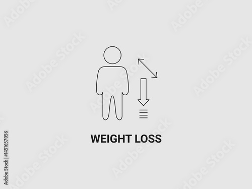 A black outline of a person icon with a downward arrow and diagonal arrows pointing inwards towards the person