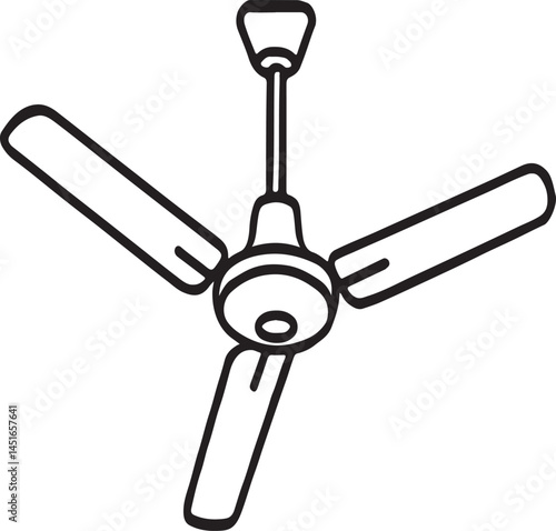 fan vector art illustration