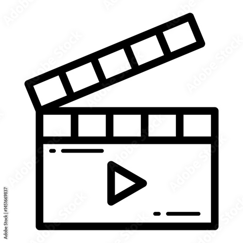 Film Clapperboard Lineart