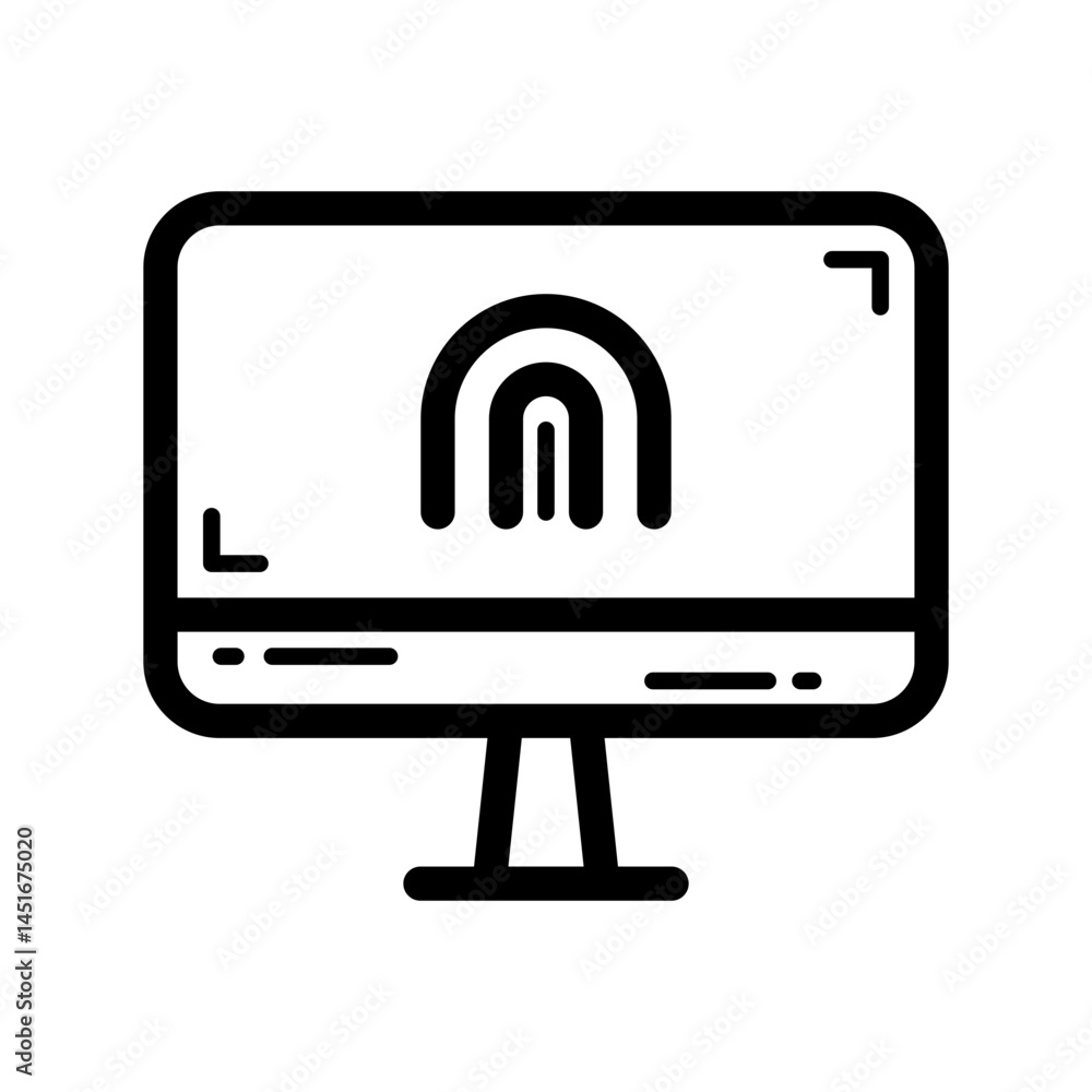 Finger Print Password Lineart Finger Print Password Lineart