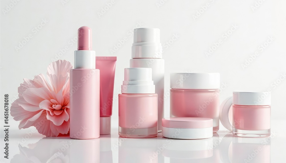 Crisp white studio background, flawless for showcasing cosmetics, template, display, surface