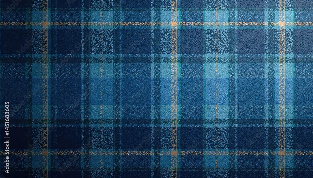 Subtle blue and gray glen plaid, subtle texture, contemporary, wallpaper, style