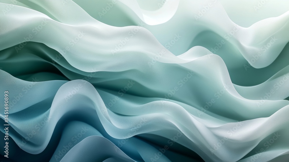 Obraz premium abstract teal silk drape texture background