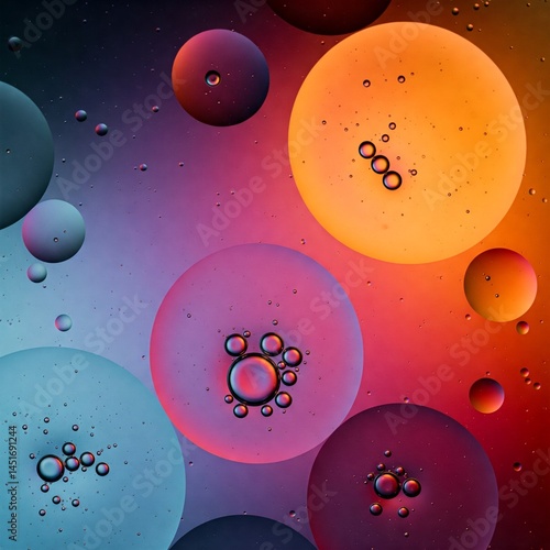 abstract background with bubbles