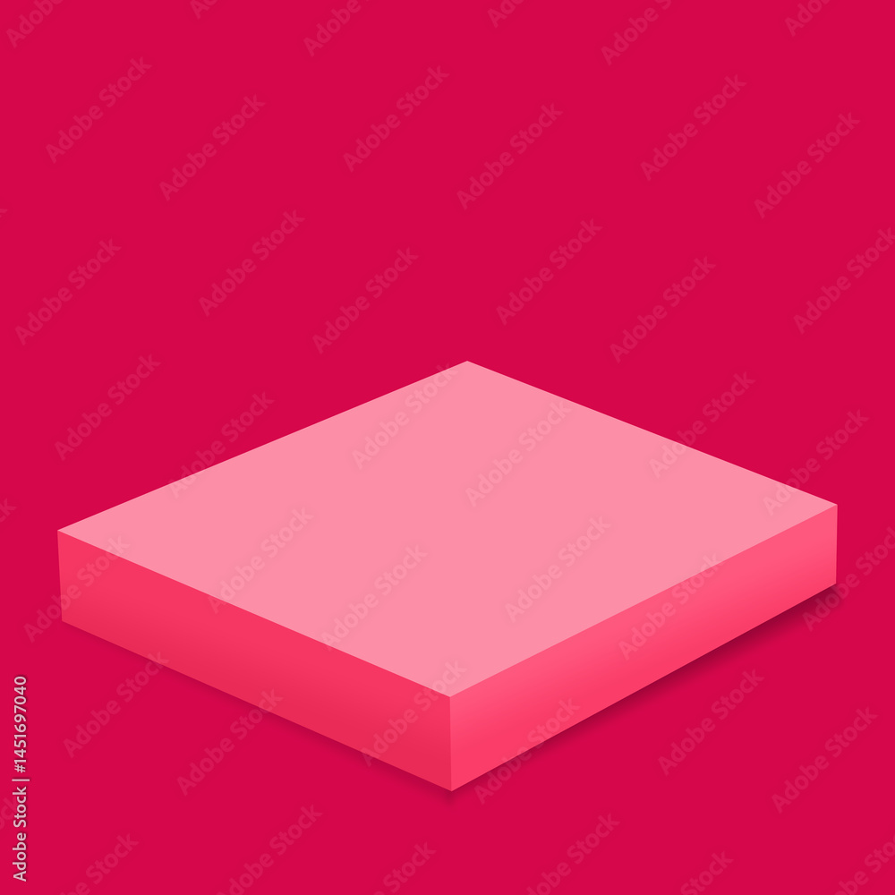 pink Empty flat square box isolated pink Empty flat square box isolated