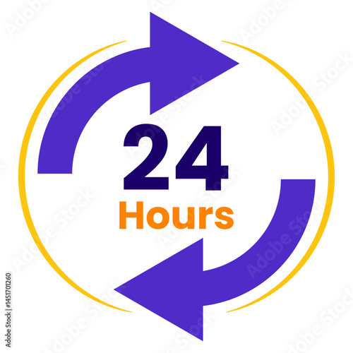 24 Hours Icon
