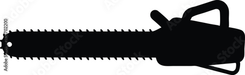 chainsaw silhouette vector icon