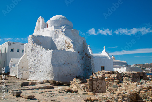 Mykonos old city Church of Panagia Paraportiani Mykonos Island South Aegean Region (Südliche Ägäis) Greece
