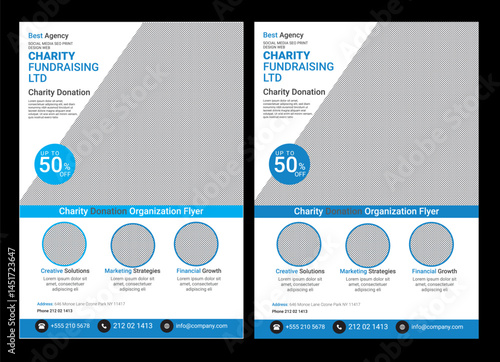 Charity Flyer size is A4 Fundraising Flyer, brochure, charity, event, management, donate, homeless, money, news, organizations, a4, squire, social media, green, pink, design