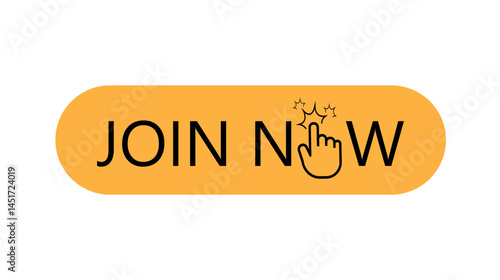 join now sign on white background	
