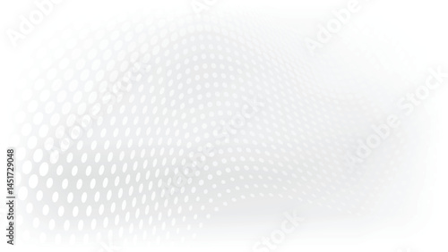 Quadro su tela abstract white background with modern dot pattern design