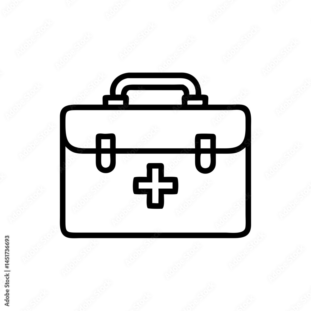 Icon of a doctorchest / first aid kit Icon of a doctorchest / first aid kit