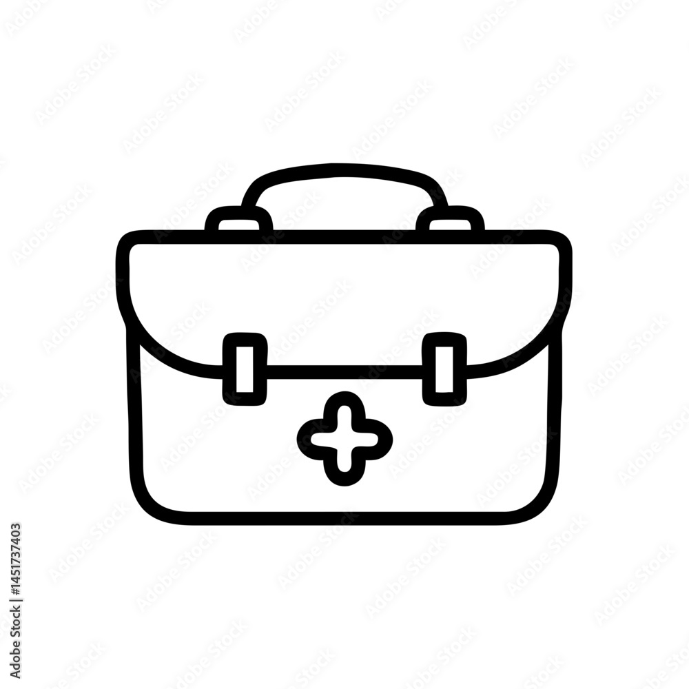 Icon of a doctorchest / first aid kit Icon of a doctorchest / first aid kit