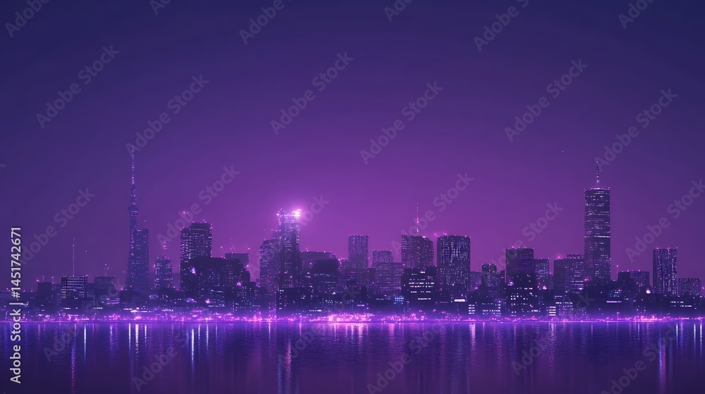 Evening skyline colors around Tokyo and Mount Fuji high resolution picture Evening skyline colors around Tokyo and Mount Fuji high resolution picture