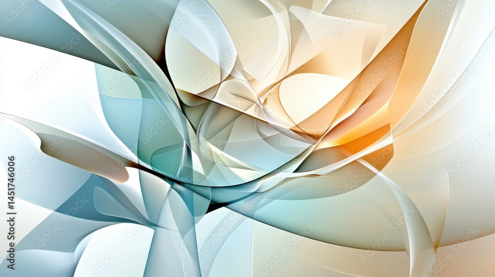 Modern abstract background with pastel gray-blue palette and noise grain effect