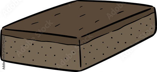 Illustration of brownie
