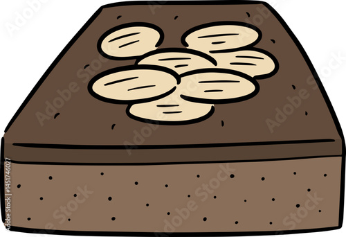 Illustration of brownie
