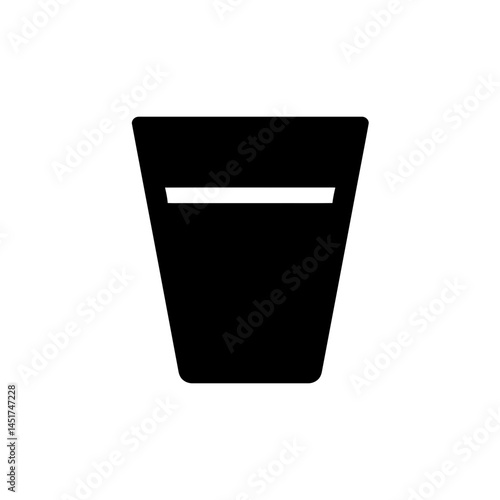  very simple flat and single minimalist Drinking Shot Silhouettes in black on a white background