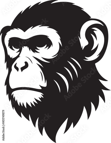 monkey face vector