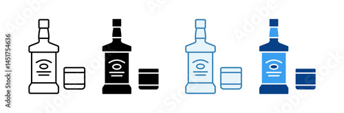 Whiskey   Icon Set Multiple Style Collection