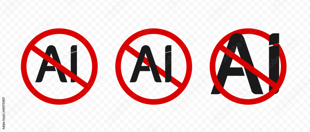No Ai. Not allowed ai. Ban and prohibited. Neural network