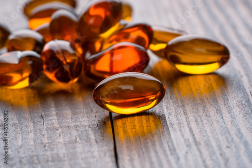 Obraz na płótnie Dietary supplement containing omega 3 fish oil capsules w salonie