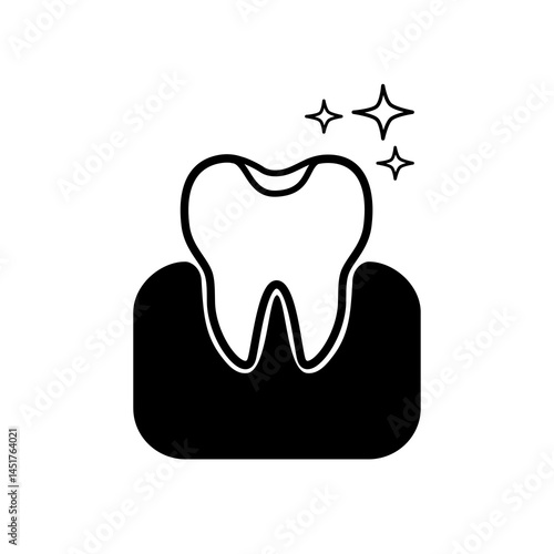 Dental filling icon. Vector illustration design.