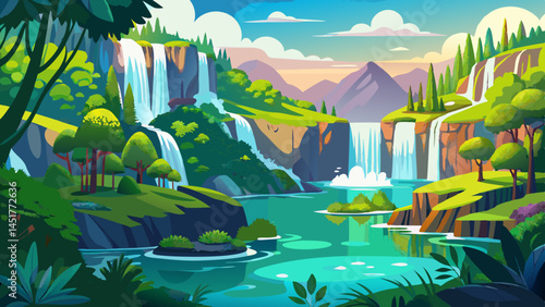Where rivers dance and spirits soar,
Nature paints forevermore.
Plitvice Lakes, a dream unrolled,
In cascading green and gold.

