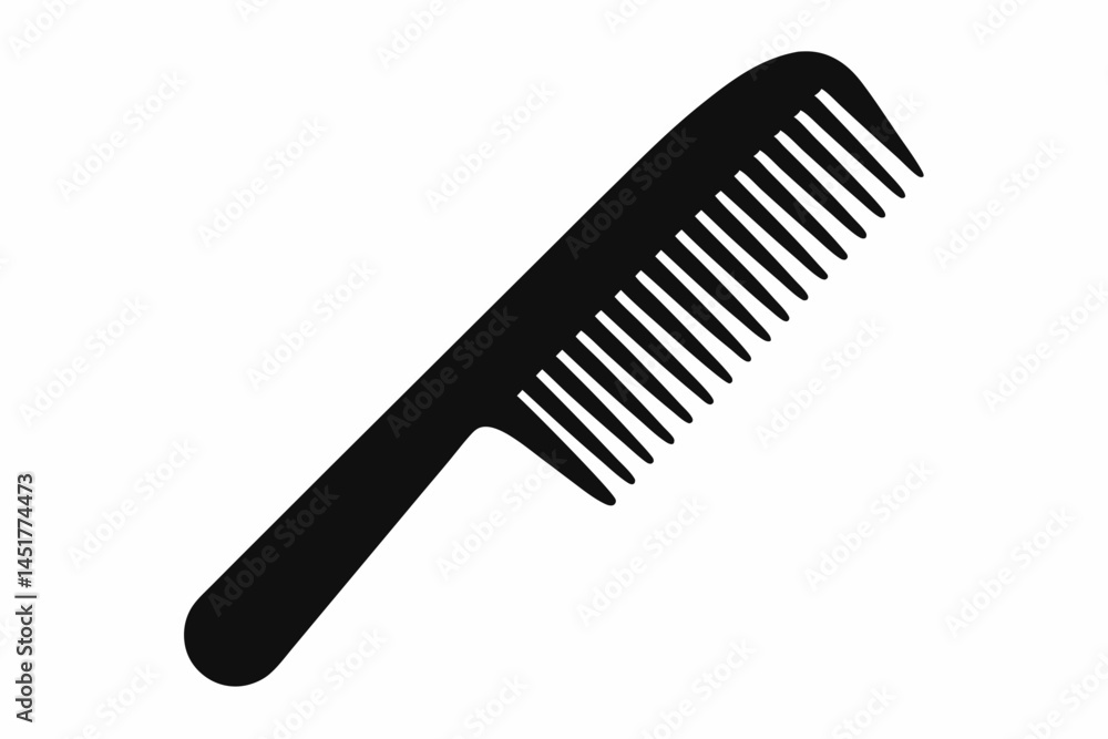 Comb Silhouette Vector Illustration Comb Silhouette Vector Illustration