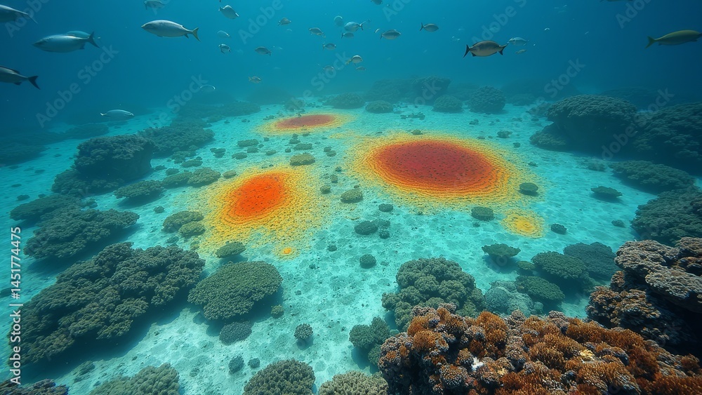 Fototapeta premium The underwater marine landscape