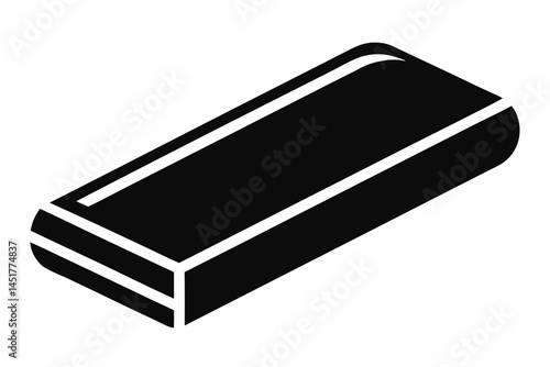 Eraser Silhouette Vector Illustration 