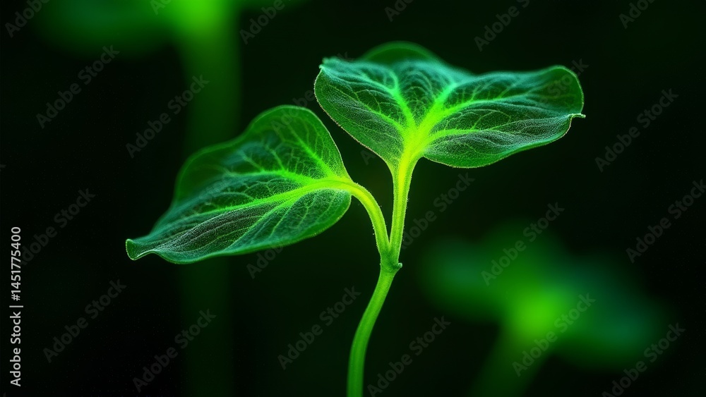 Obraz premium Freshly green leaves