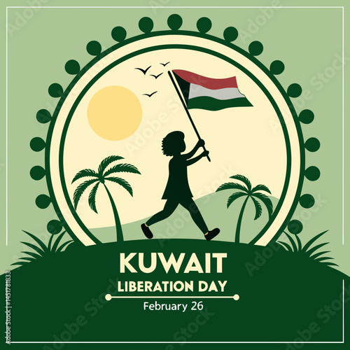 Kuwait Liberation Day February 26: Celebrate Freedom with Flag Art.