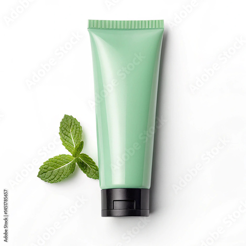Wallpaper Mural Mint scented body lotion tube on white background Torontodigital.ca
