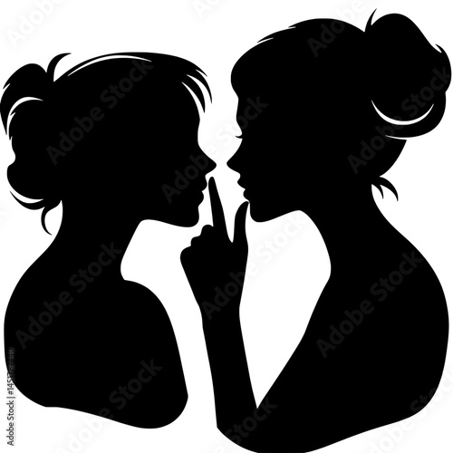 two person telling a secret