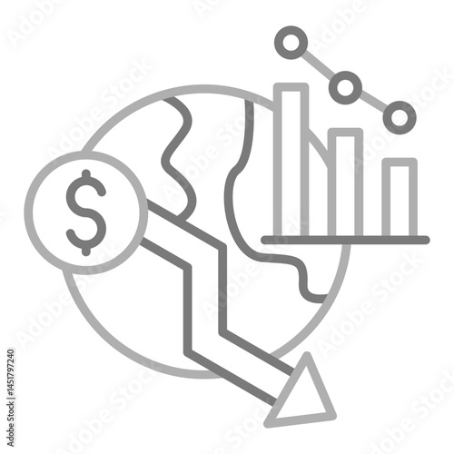 Economic crisis Icon