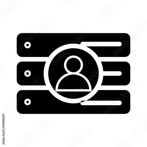 access control glyph icon